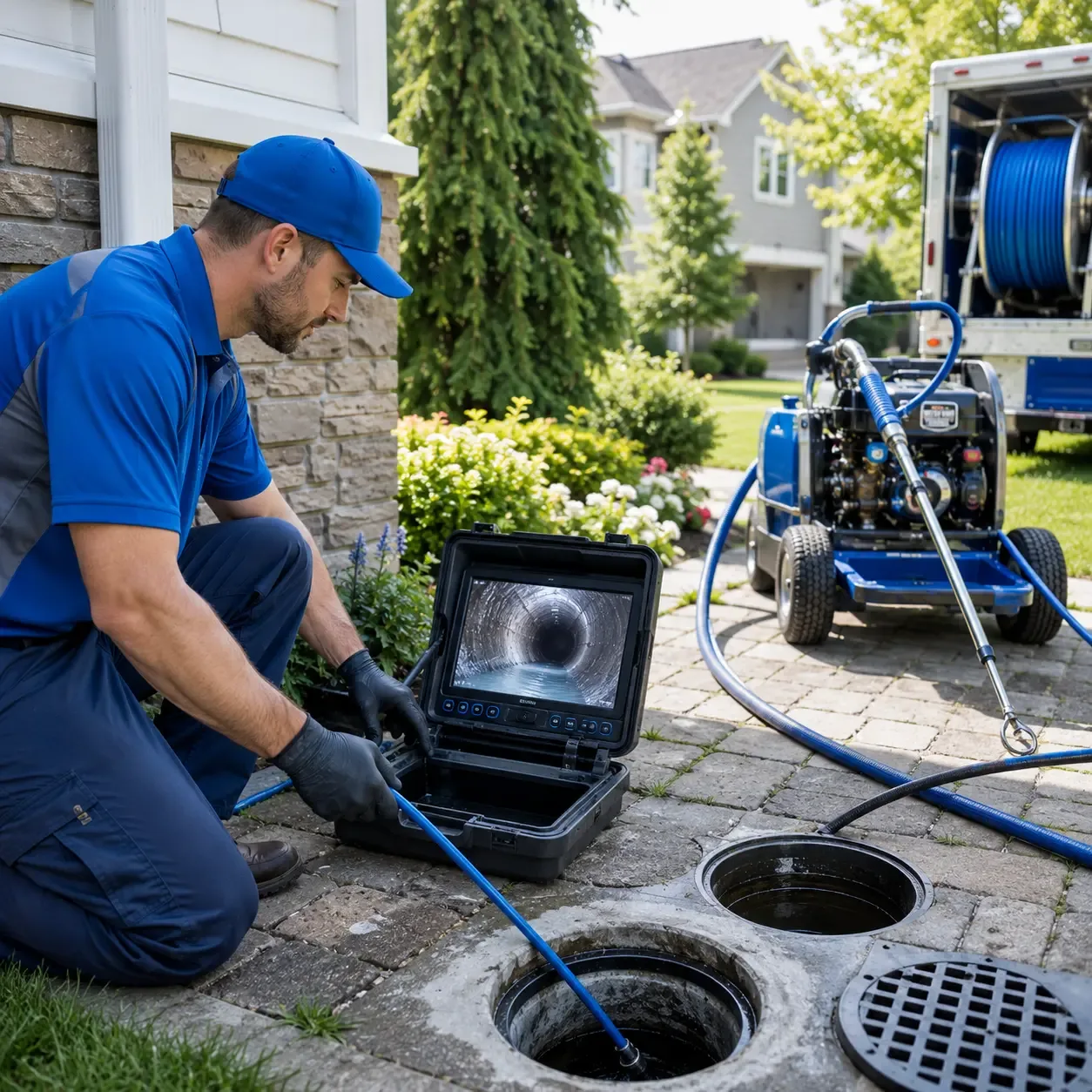 Outdoor drain cleaning professionals serving Brighton, IL